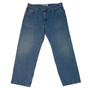 Levis 550 Jeans Mens 38x29 Blue Relaxed Fit Tapered Leg Denim Zip Fly Pants